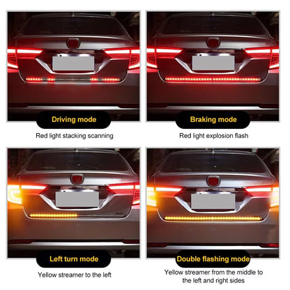 Car Strip Turn Signal Lamp Flowing Dynamic Warning Brake Reverse Tail Light Truck LED Tailgate Light Arrow LED Strip 12V 24V